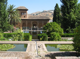 Alhambra - bldg with gardens