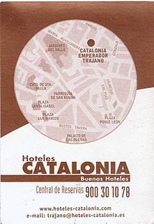 Card/map for Sevilla Hotel