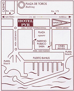Hotel map