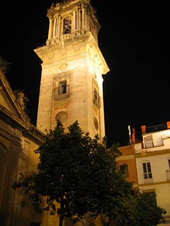 Seville - church at night