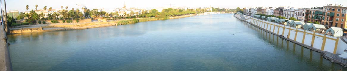 Seville - panoramic view of river