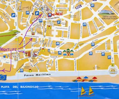 Torremolinos - map